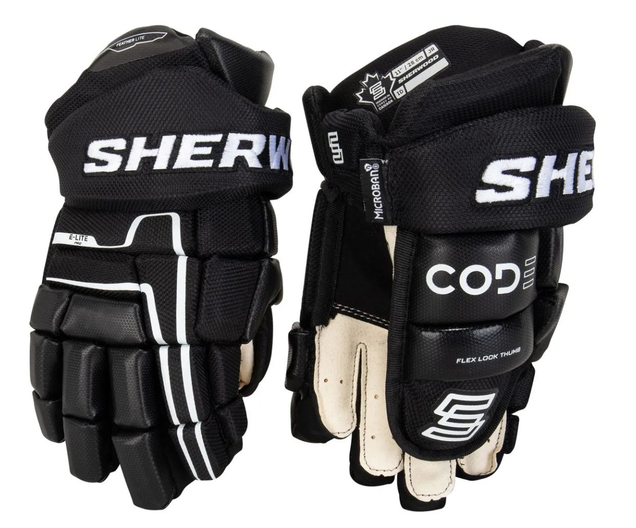 Sherwood Code Encrypt 2 Hockey Gloves Senior Black/White