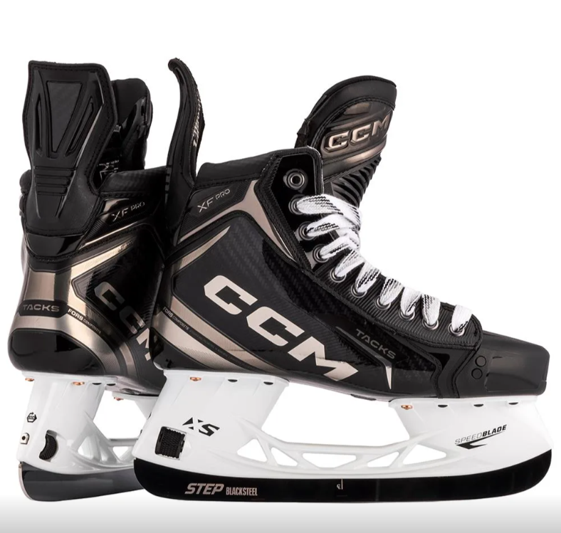 CCM Tacks XF Pro Hockey Skates Intermediate Black/White