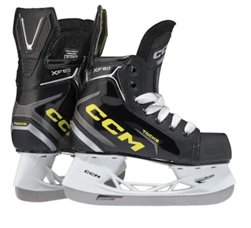 CCM Tacks XF80 Hockey Skates Youth Black/White