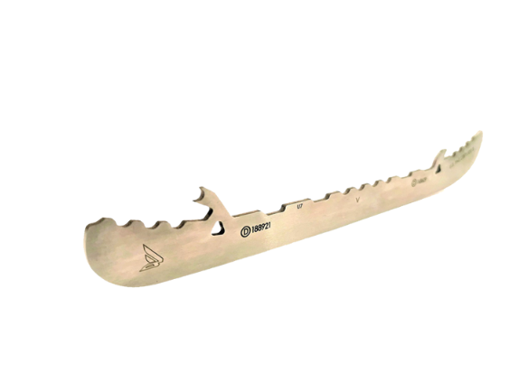 Lowry Byonic Universal Skate Steel Senior Polished Silver