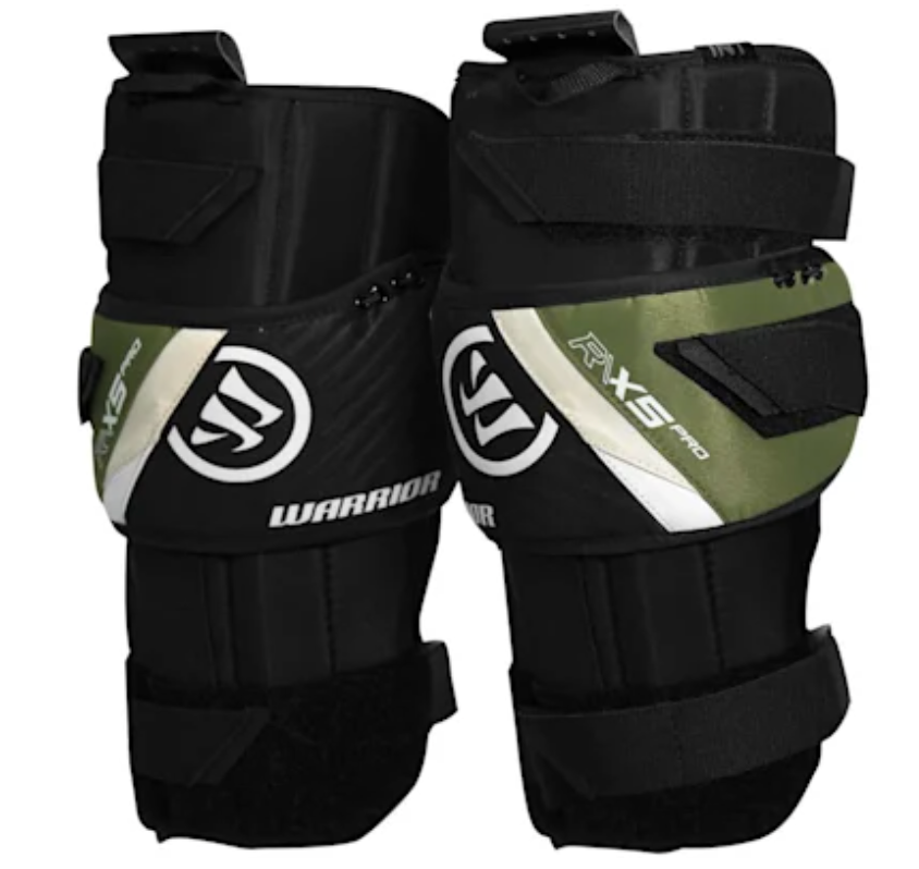 Warrior Ritual R/X5 Pro Goalie Knee Guards Senior Black
