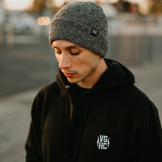 Bolt Classic Cuff Beanie - Black Heather