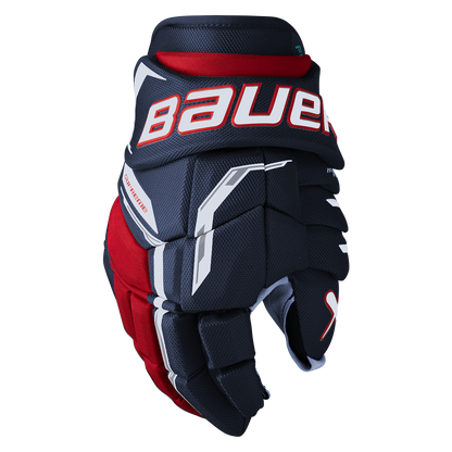 Bauer Supreme Fuse Glove Senior Navy Red White
