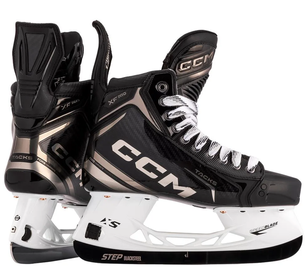 CCM Tacks XF Pro Hockey Skates Senior Black/White