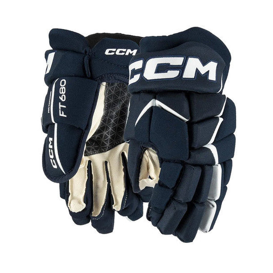 CCM JetSpeed FT680 Hockey Gloves Senior Black/White