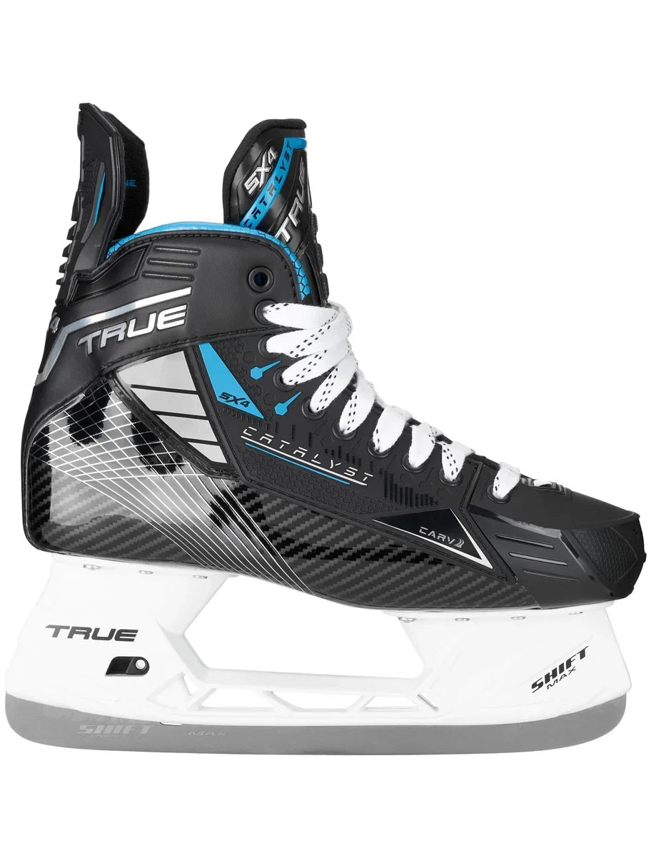 True Catalyst 5X4 Hockey Skates Junior Black/White