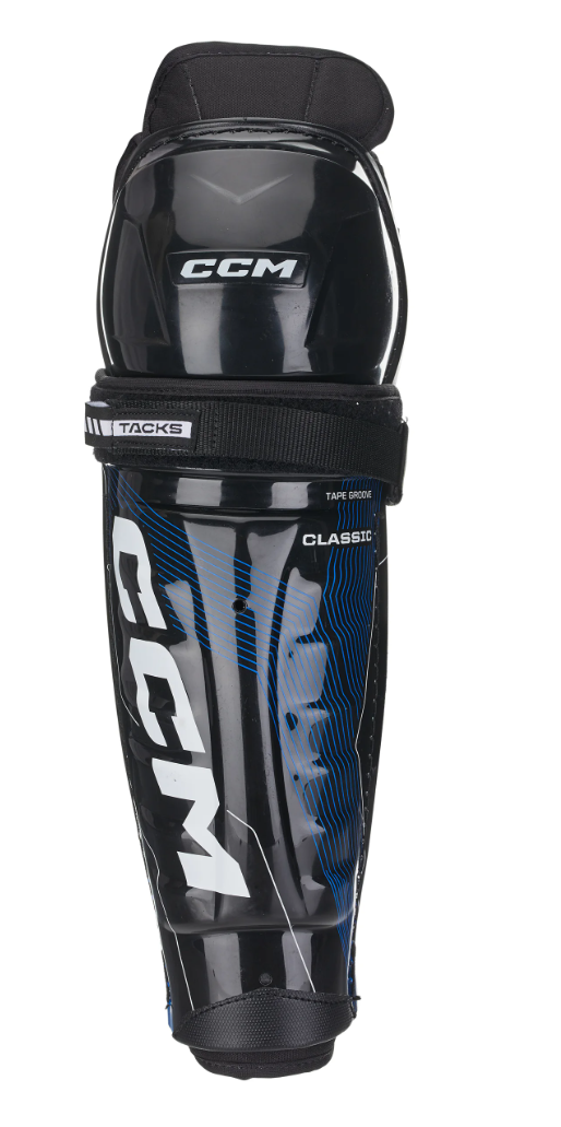 CCM Tacks Classic Shin Guards Senior Black