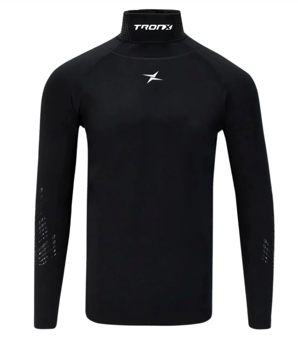 TronX Compression Cut Resistant Long Sleeve Hockey Equipment Senior Black