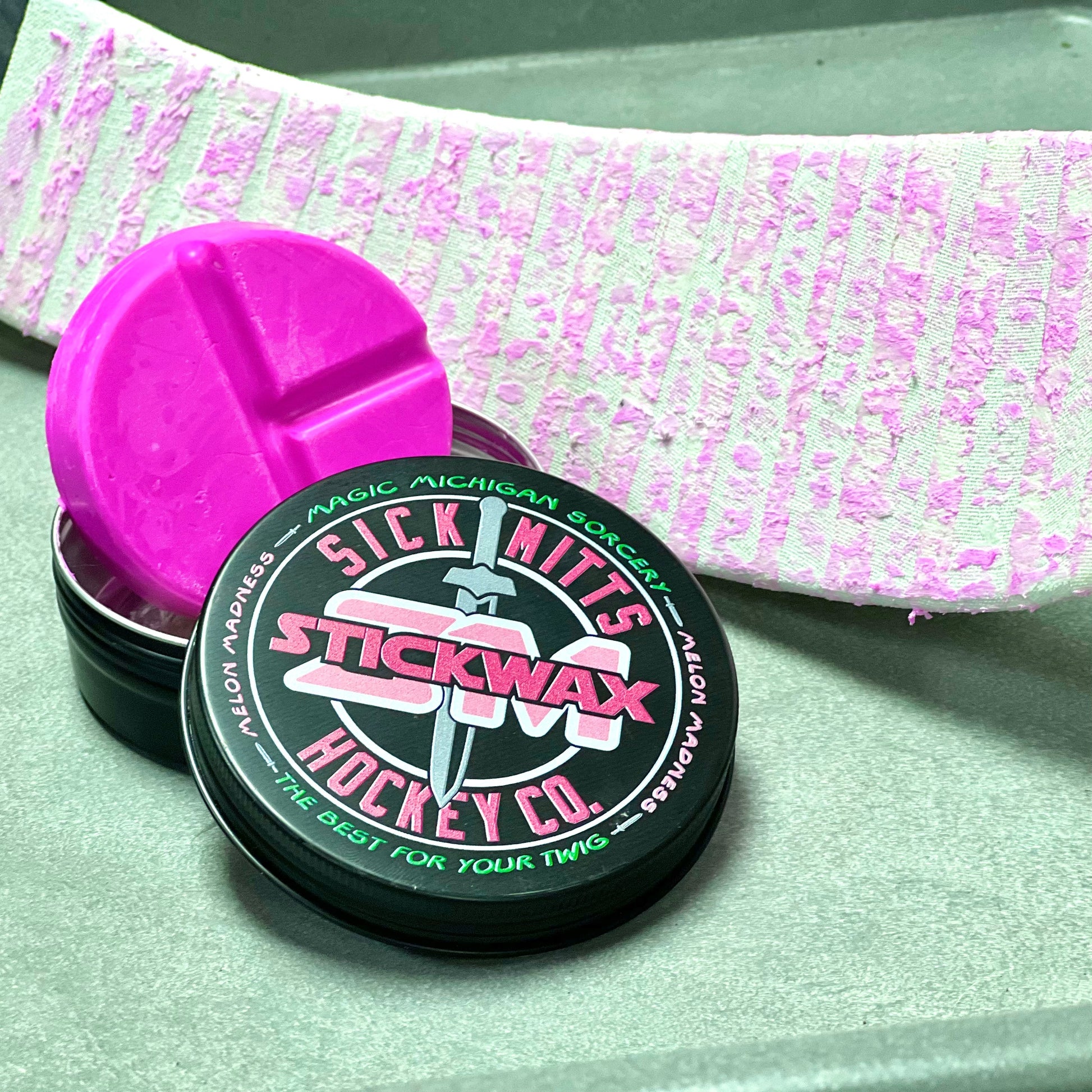 Hockey Stick Wax Tacky Pink Melon Madness