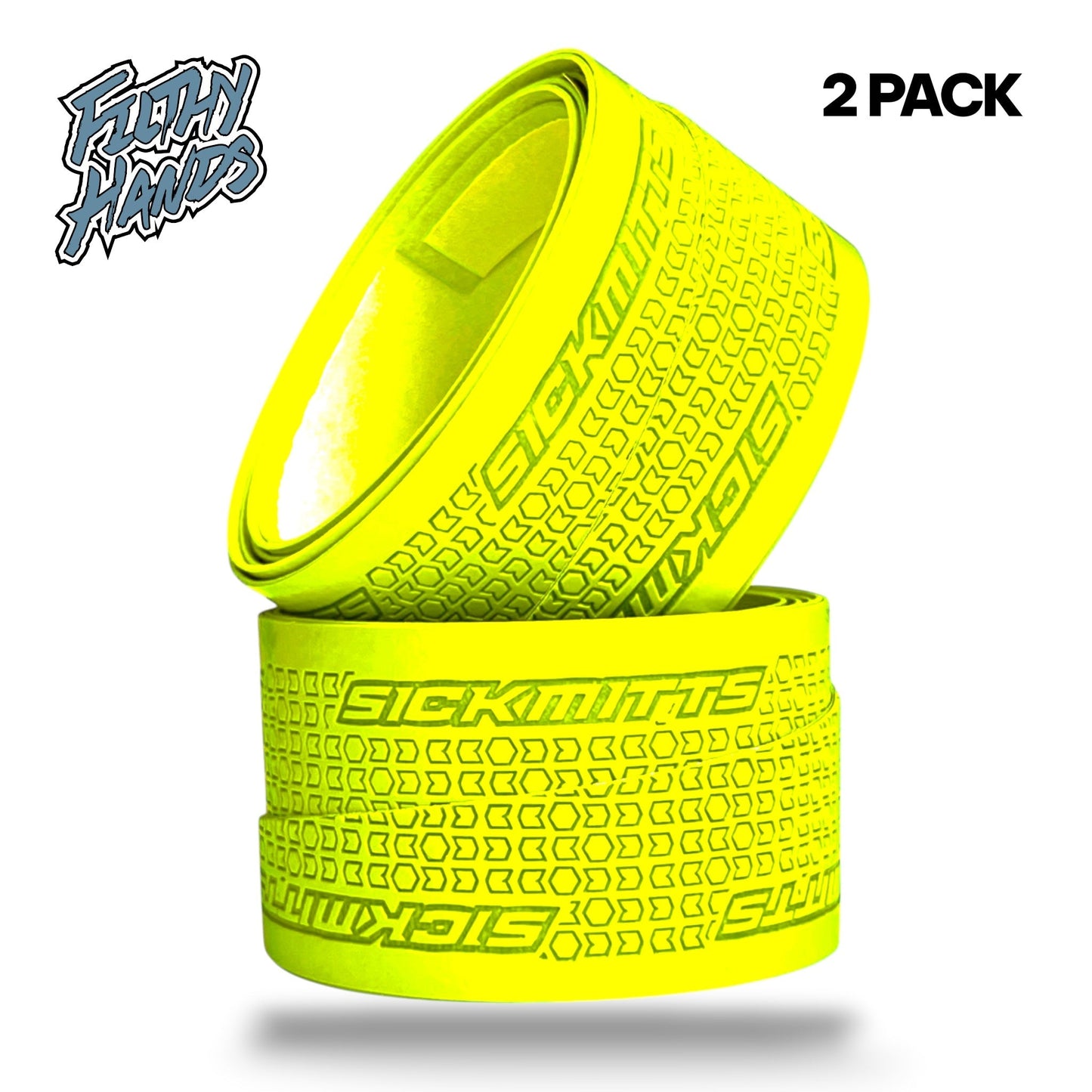 Filthy Hands Grip Tape Neon Yellow 2-Pack, 0.5MM