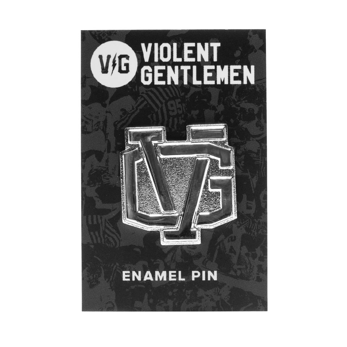 Monogram Lapel Pin - Silver