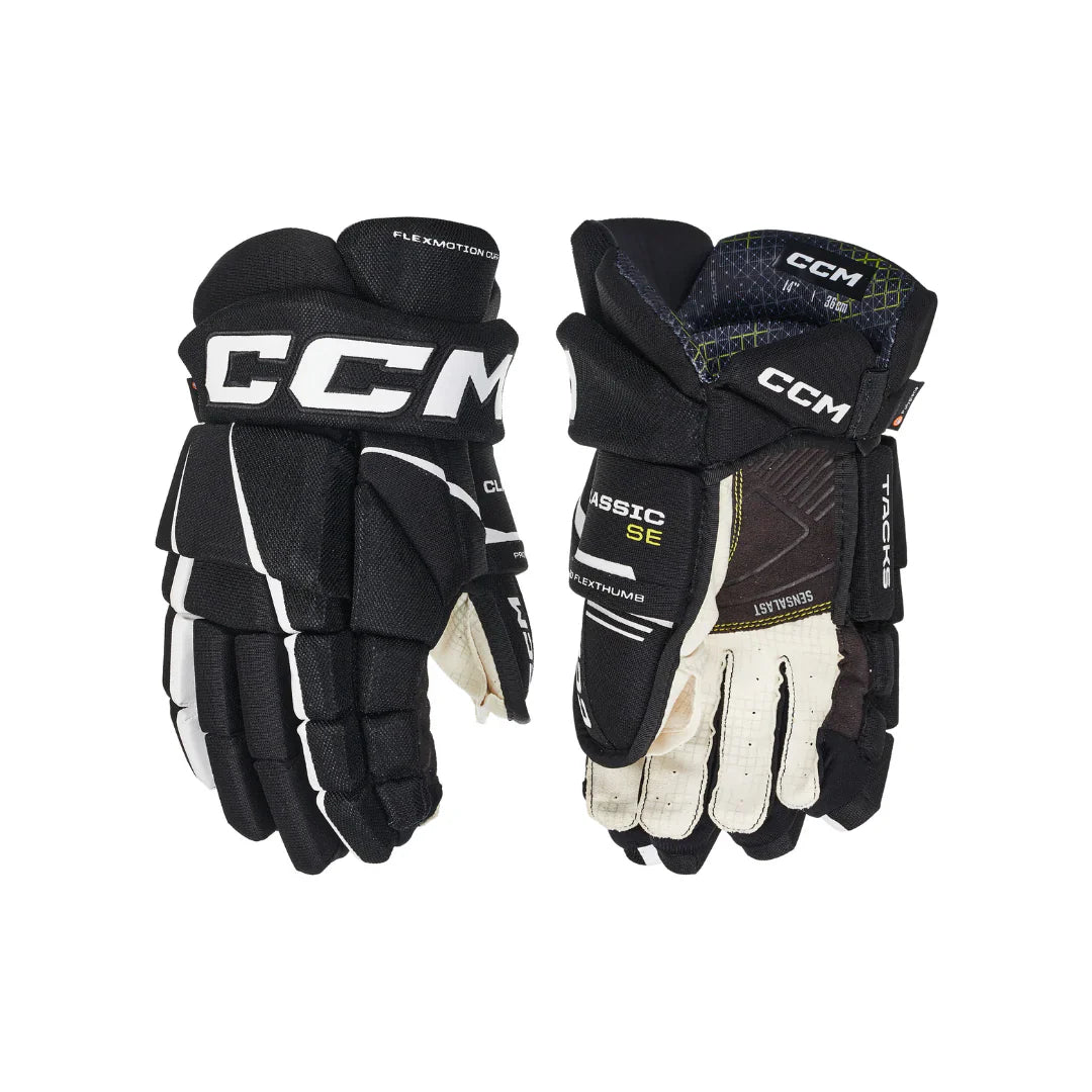 CCM Tacks Classic SE Hockey Gloves Junior Black/White