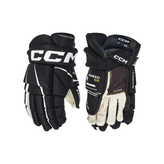CCM Tacks Classic SE Hockey Gloves Junior Black/White