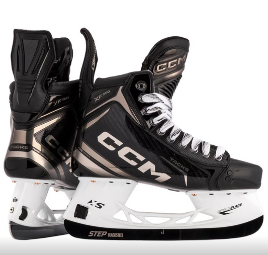 CCM Tacks XF Pro Hockey Skates Intermediate Black/White