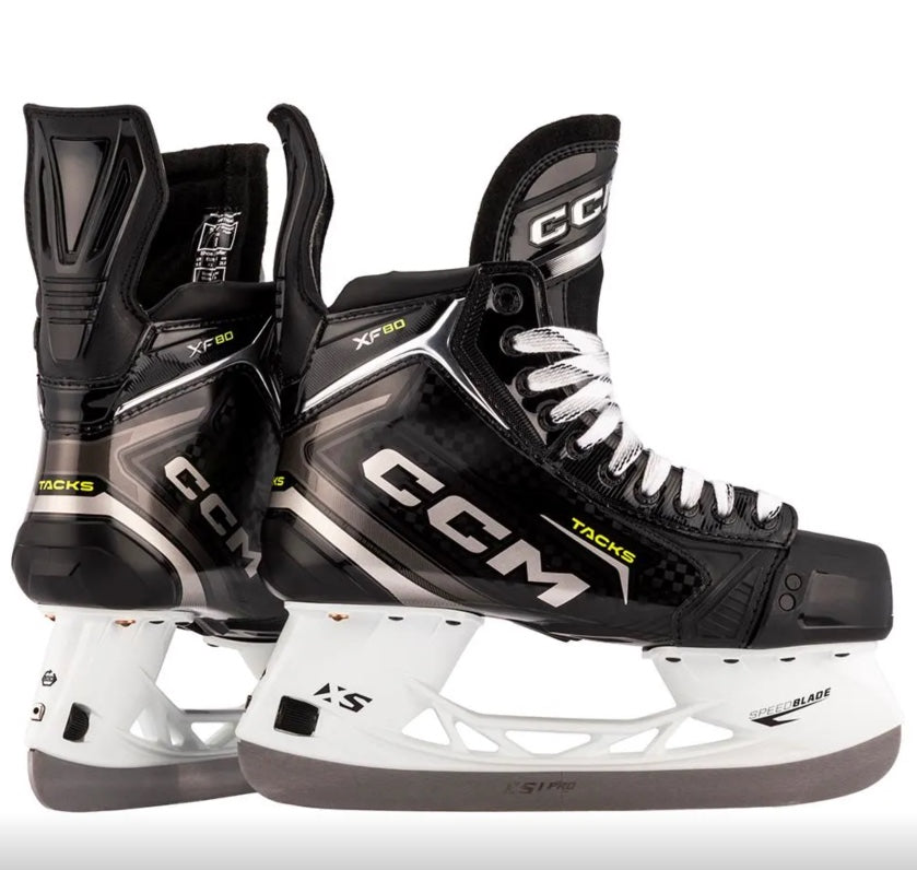 CCM Tacks XF80 Hockey Skates Senior Black/White