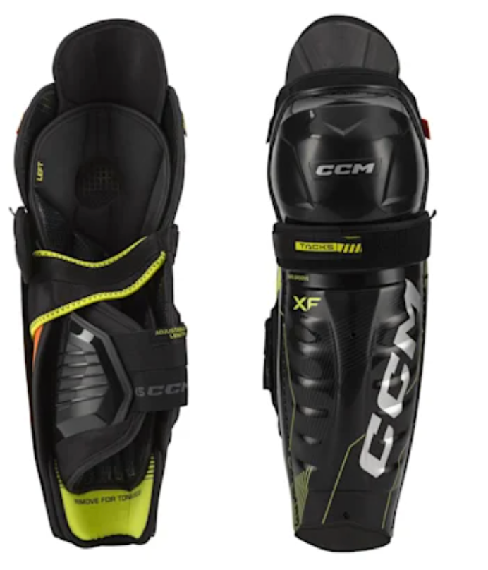 CCM Tacks XF Shin Guards Senior Black