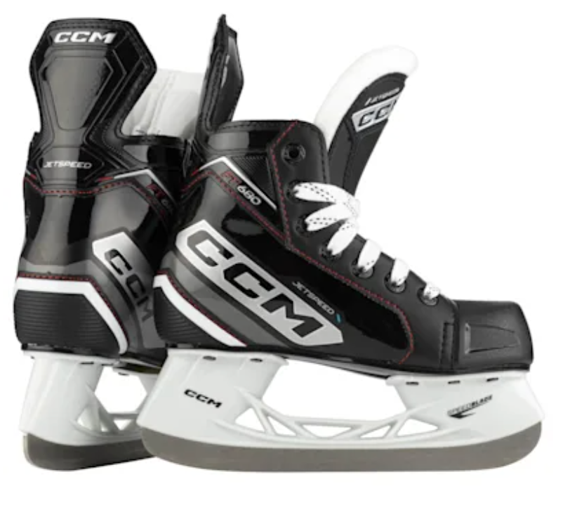 CCM Tacks XF80 Hockey Skates Junior Black/White