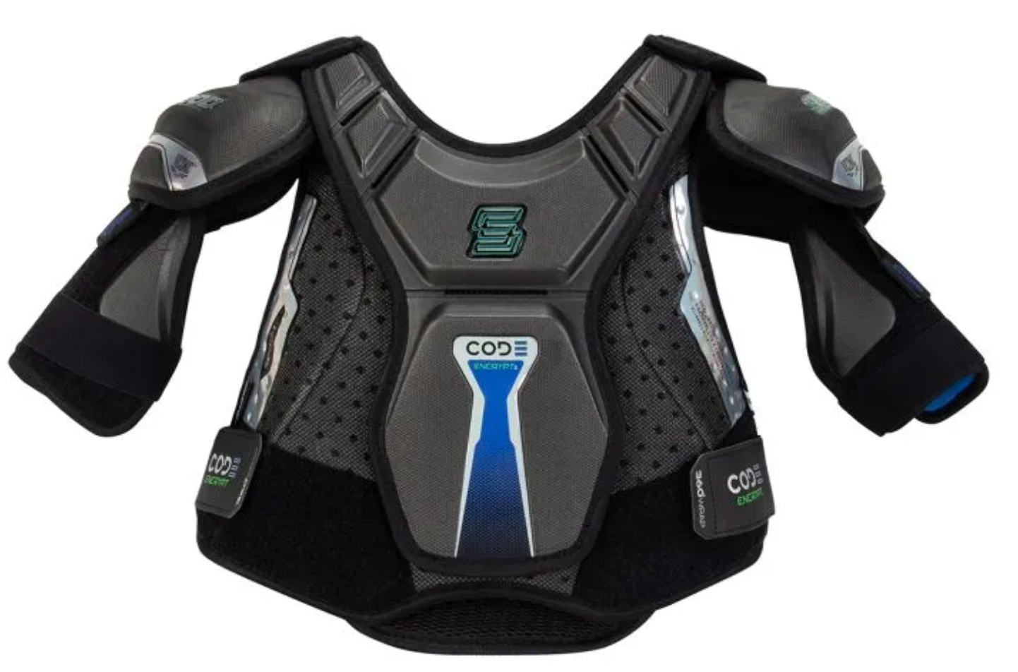Sherwood Code Encrypt 1 Shoulder Pads Senior Black