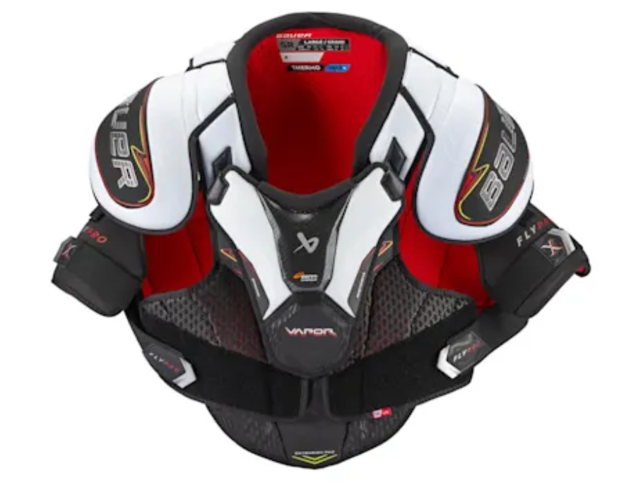 Bauer Vapor Flypro Shoulder Pads Senior Black/White