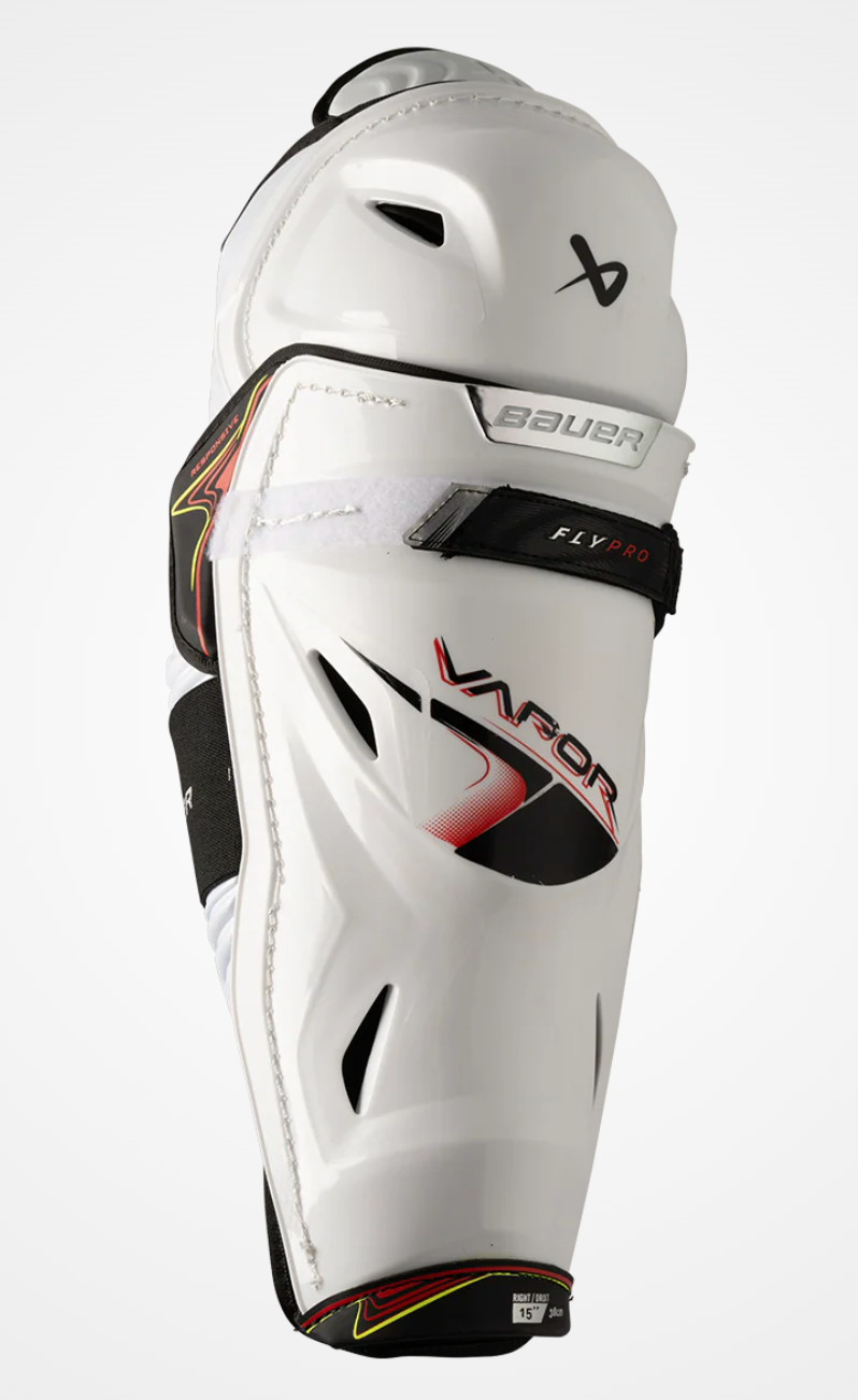 Bauer Vapor Flypro Shin Guards Senior Black/White