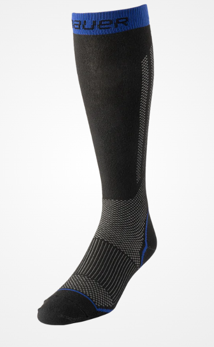 Bauer Performance Tall Skate Socks Senior White