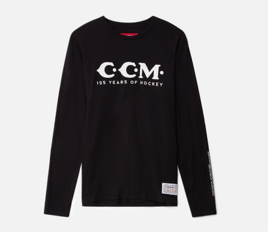 CCM 125 Year Long Sleeve Apparel Senior Black