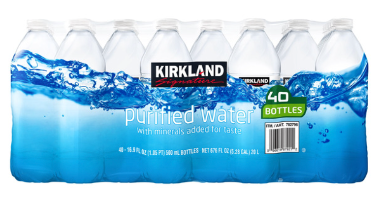 Kirkland Purified Water Bottle Senior Clear