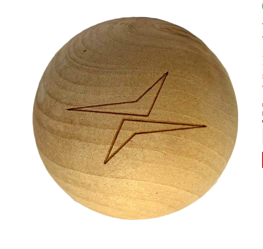 TronX Wood Hockey Ball Senior Natural