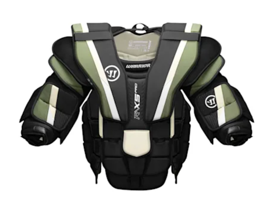 Warrior Ritual R/X5 Pro Goalie Chest Protector Intermediate Black