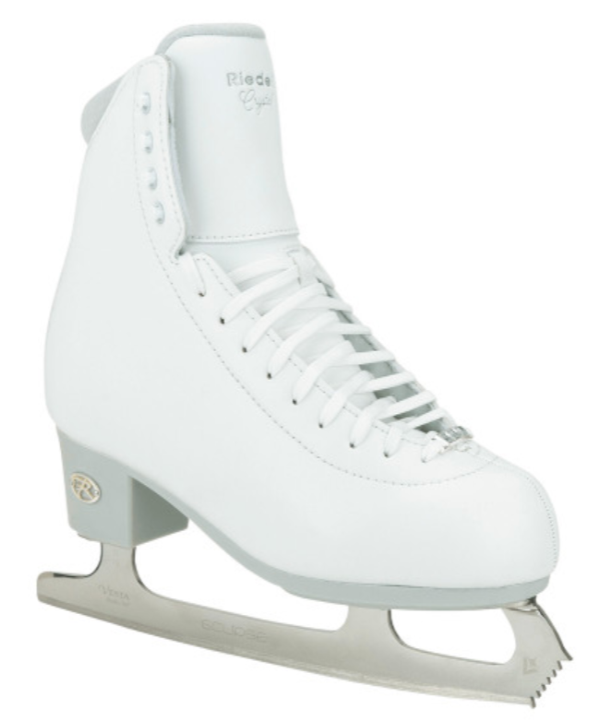 Riedell Crystal Figure Skates Girls White