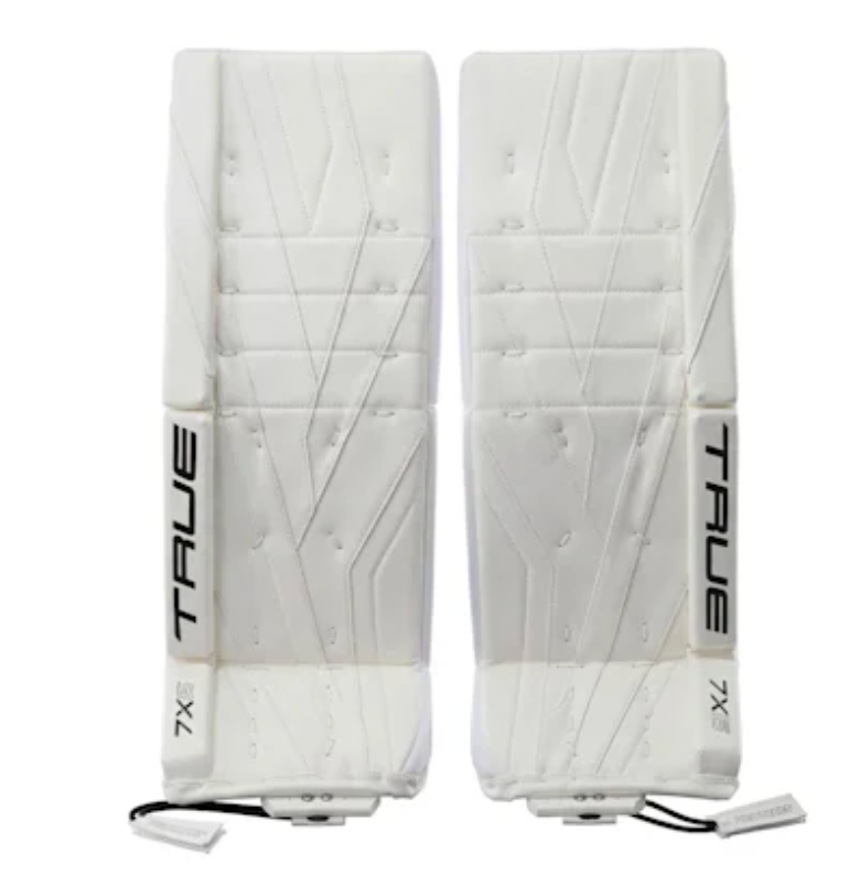 True Catalyst 7X6 Goalie Pads Senior Black/White