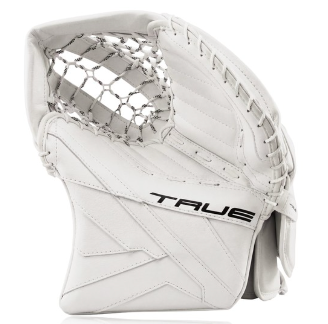True Catalyst 5X6 Goalie Catch Glove Senior Black/White