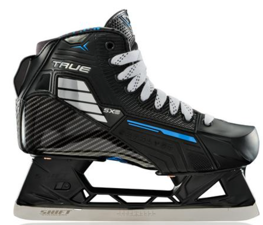 True Catalyst 5X6 Goalie Skates Junior Black/White