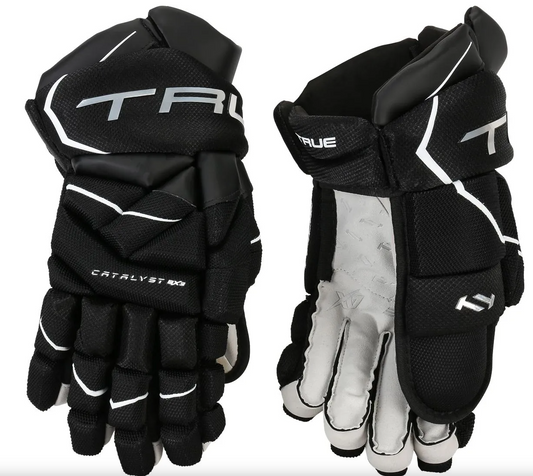 True Catalyst 9X3 Hockey Gloves Senior Black/White