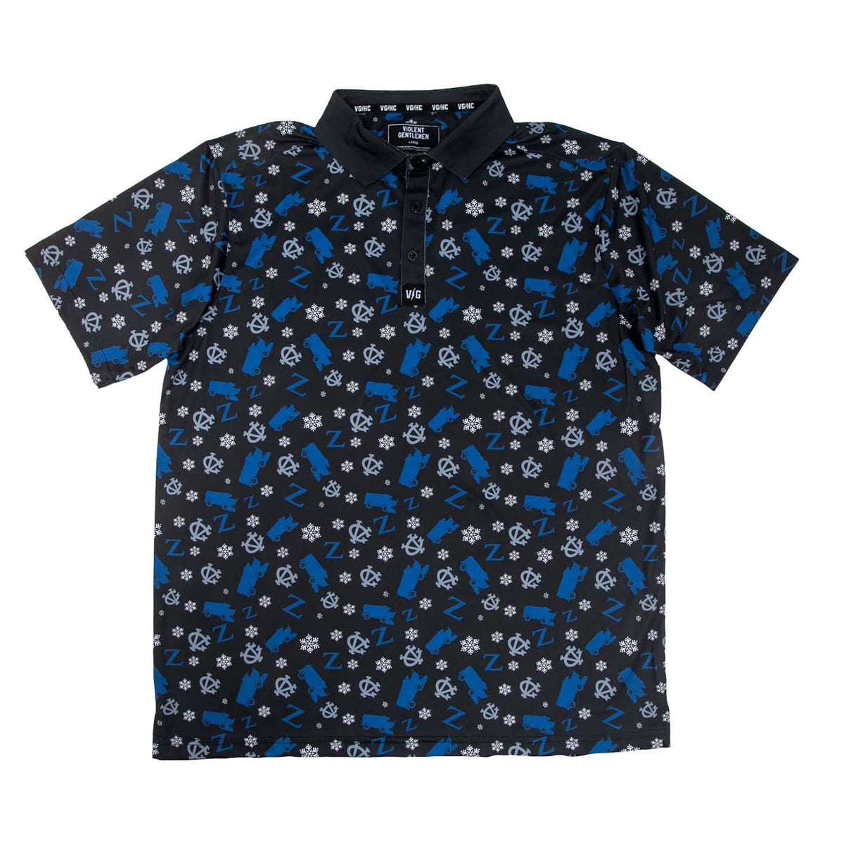 Zamboni Winger Flex Polo - Color Black/Blue