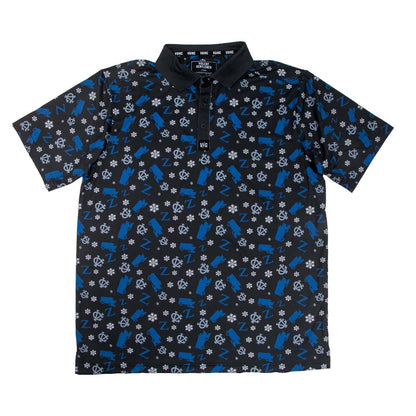 Zamboni Winger Flex Polo - Color Black/Blue