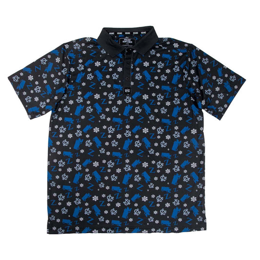 Zamboni Winger Flex Polo - Color Black/Blue