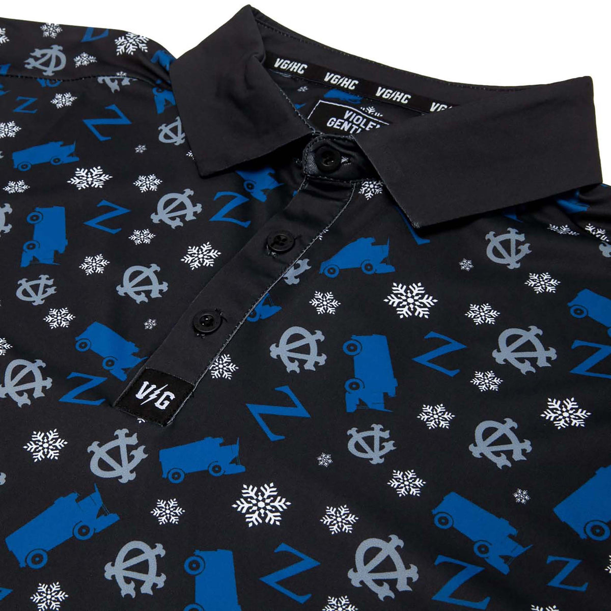Zamboni Winger Flex Polo - Color Black/Blue