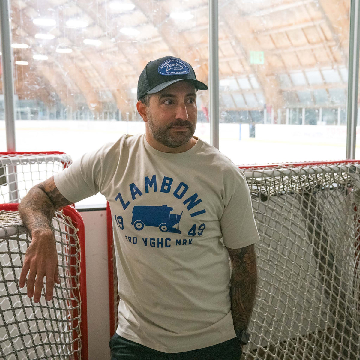 Machine Zamboni Premium Tee - Bone