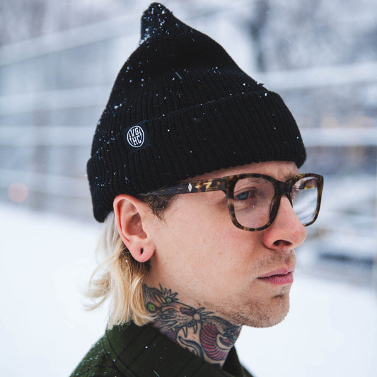 Clips Fold Beanie - Black