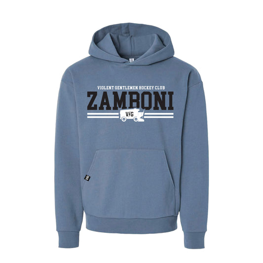 Two Line Pass Relaxed Pullover Hood - Storm Blue