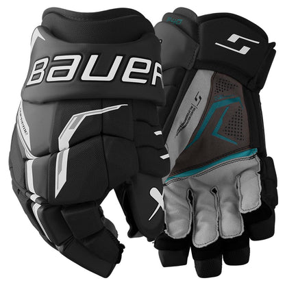 Bauer Supreme F40 Hockey Gloves - Senior - Black/White