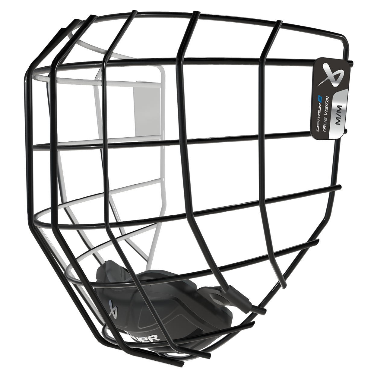 Bauer Contour 2 Facemask in black and white