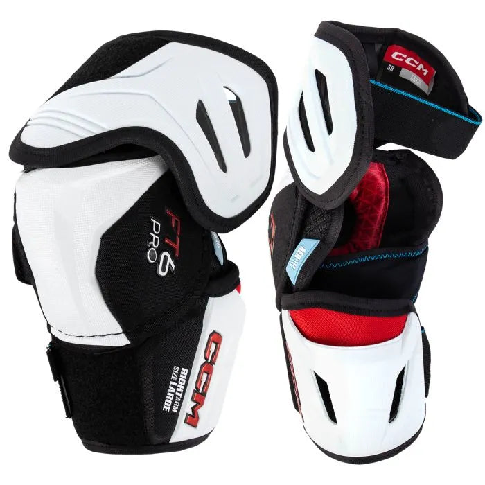 CCM JetSpeed FT6 Pro Elbow Pads Senior Black