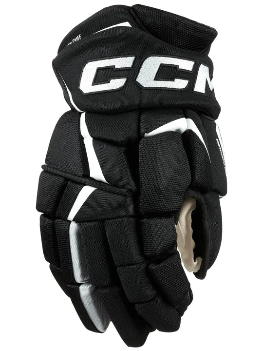 CCM JetSpeed FT6 Hockey Gloves Senior Black/White