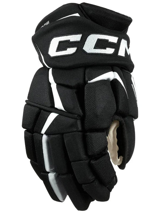 CCM JetSpeed FT6 Hockey Gloves Senior Black/White