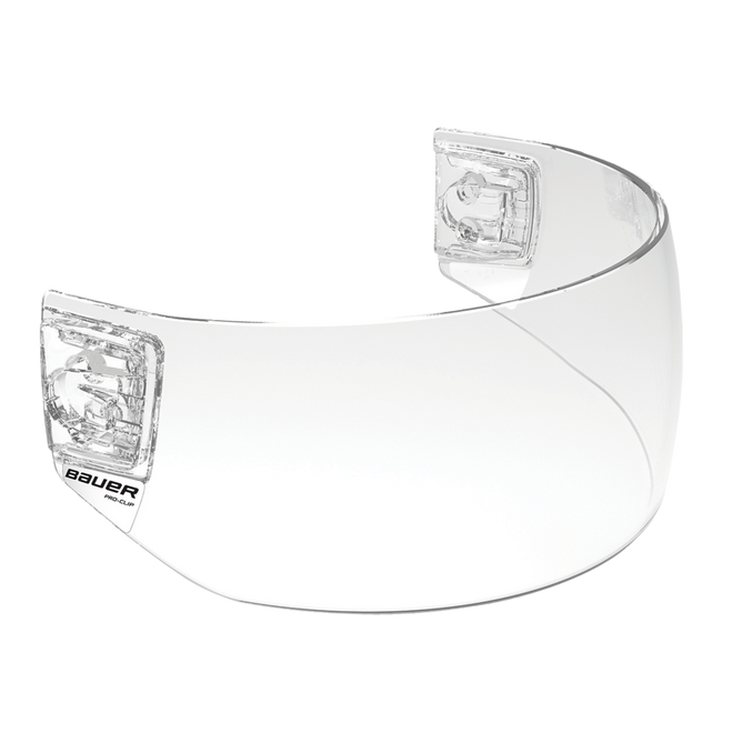 Bauer Pro-Clip Straight Visor - Clear