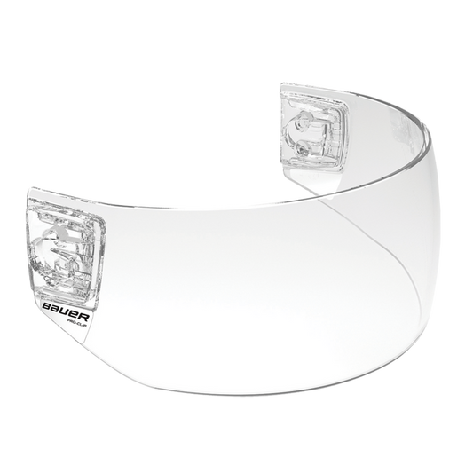 Bauer Pro-Clip Straight Visor - Clear