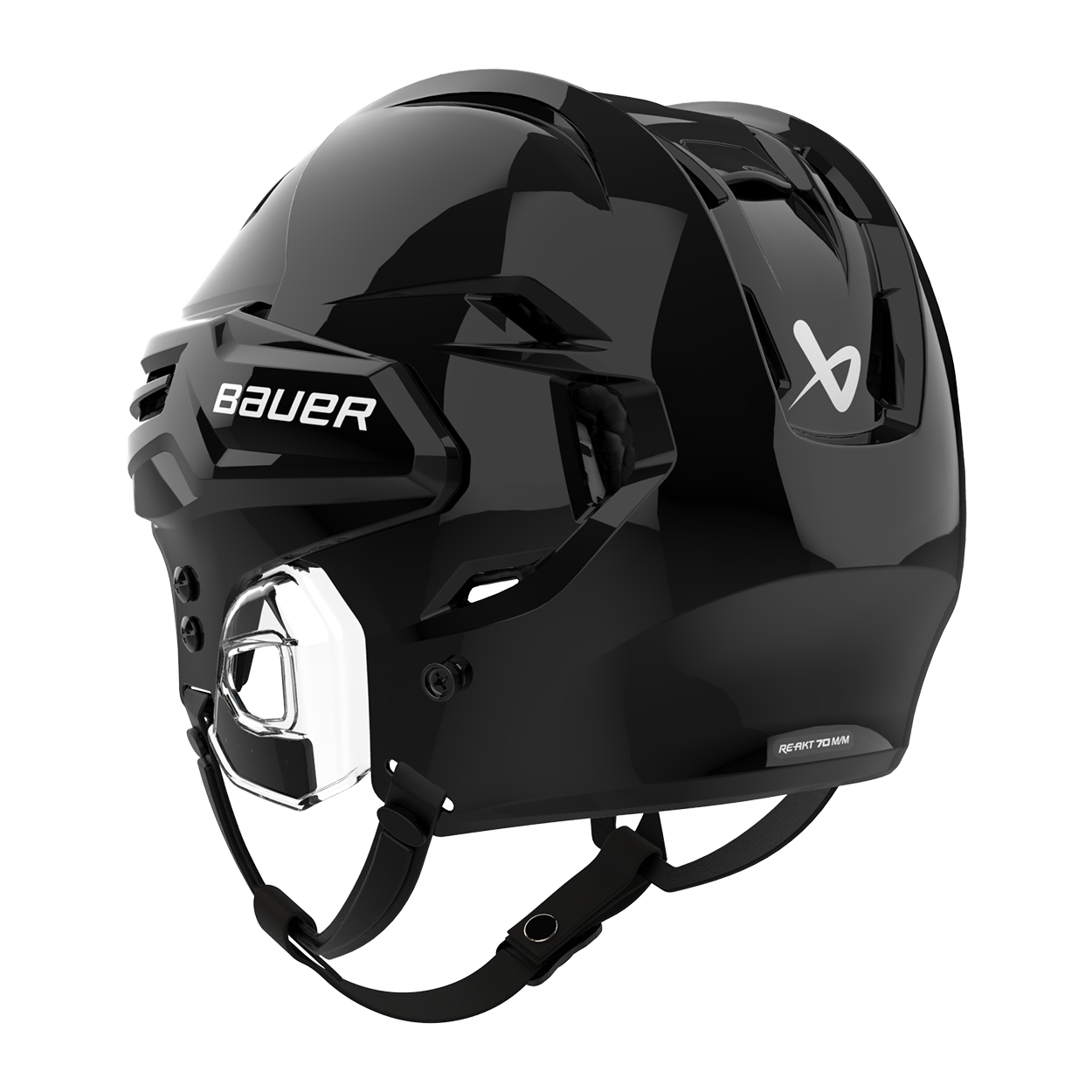 Bauer RE-AKT 70 Helmet - Black rear