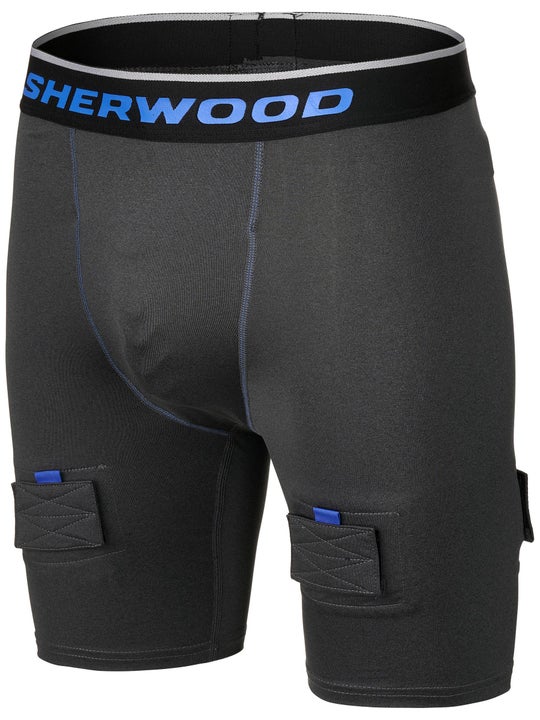 Sherwood Hat Trick Compression Jock Shorts with Cup